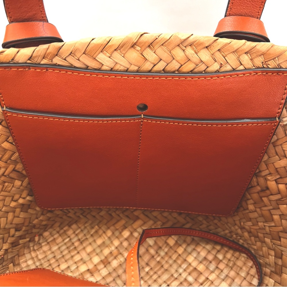 Ulla Johnson Natural Straw Tote with Tan Leather Handles - Picture 6 of 15